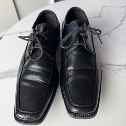 Joseph Abboud Men’s 8.5M Classic Black Leather Dress Shoes