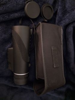 7" adjustable minocular telescope with case and caps