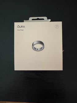 Oura Ring 4 Smart Ring — Size 7 — Silver — NEW & SEALED
