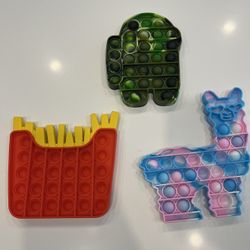 Set Of Pop It Fidget Toys 