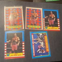 Bret Hart 5 Card Rookie Lot 