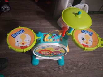 Kids Toy Drum Set with Cymbal and Mic