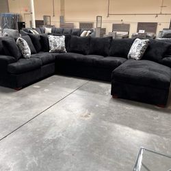 Black Sofa Sectional FINANCING AVAILABLE 