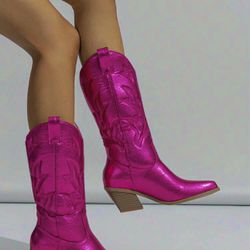 Pink Cowgirl Boots 