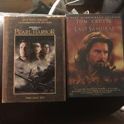 Pearl Harbor/Last Samurai DVD’s Set 