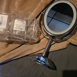 Makeup Mirror And Organizer..buy 1 Or Both