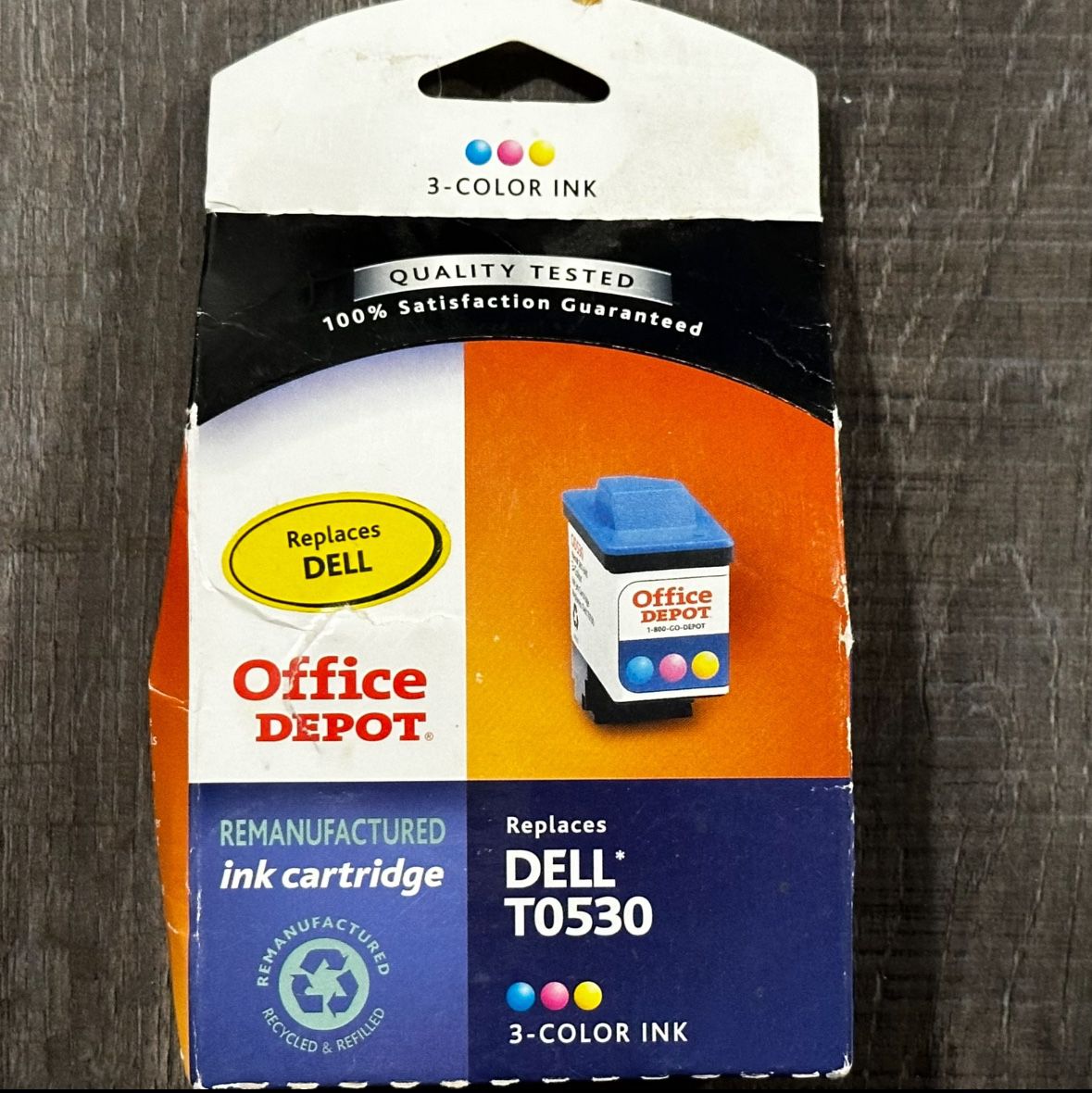 New Office Depot T0530 Color Ink Cartridge for Dell Printers