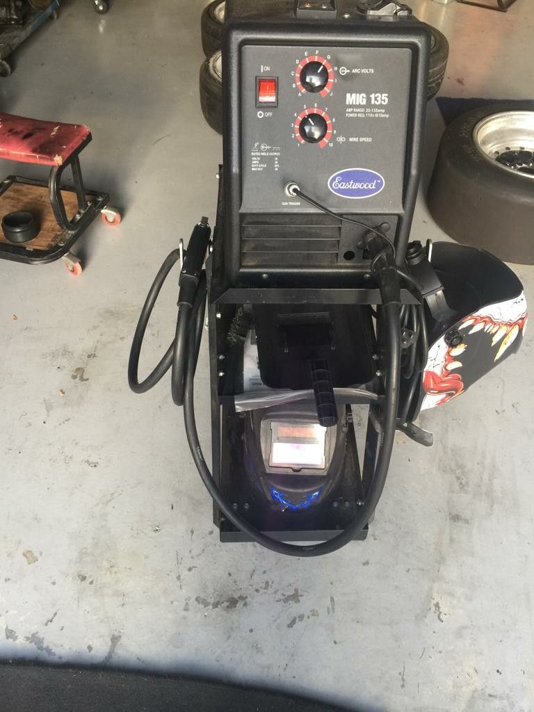 Eastwood 135 mig welder + cart and tank