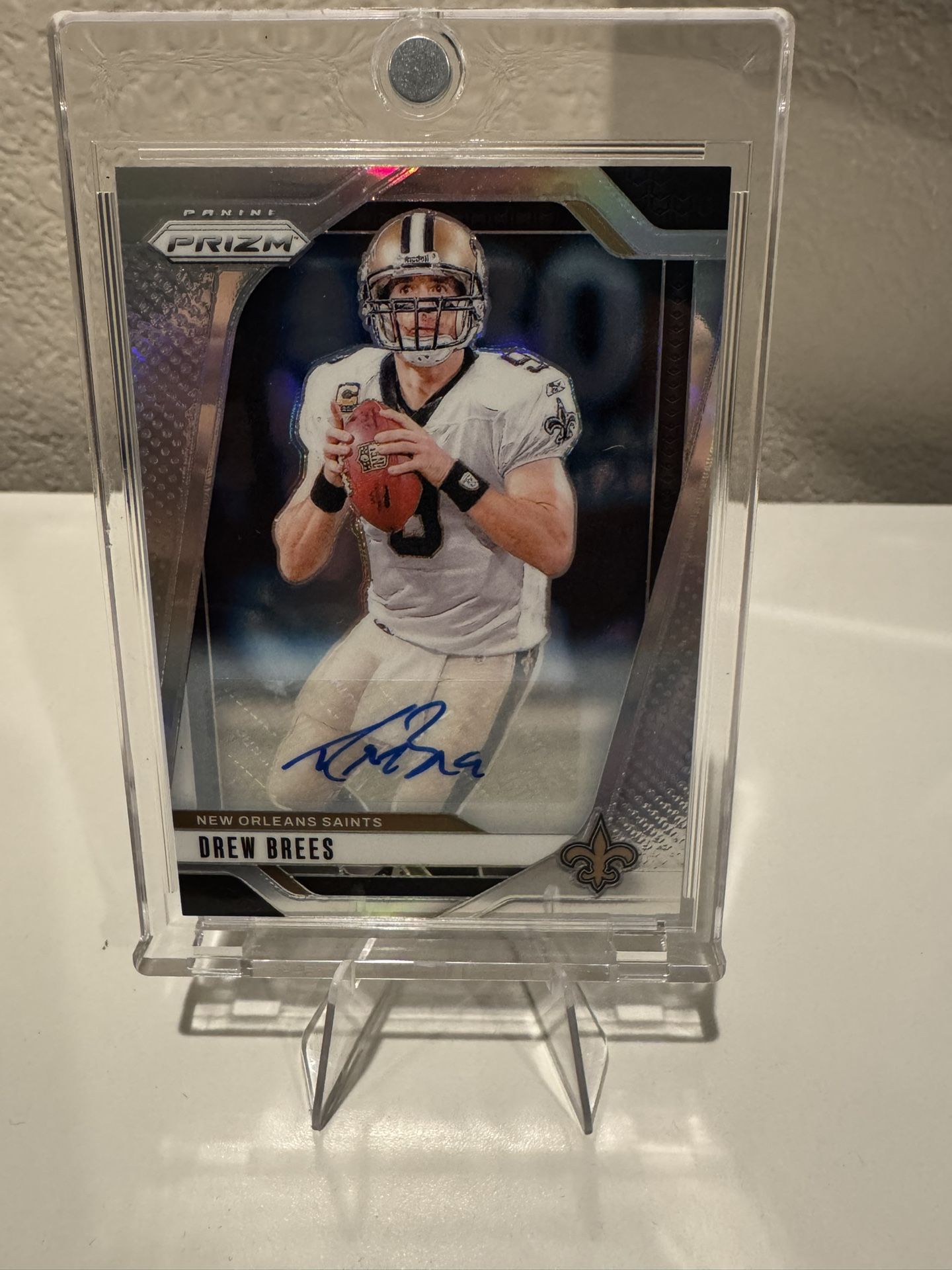 Drew Brees Silver Prizm Auto
