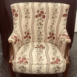Beautiful Floral Upholstered Accent Chair