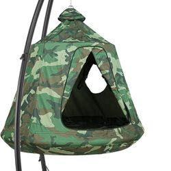 Camo Camouflage Sensory Swing Pod Hanging Tent Canopy Egg Chair