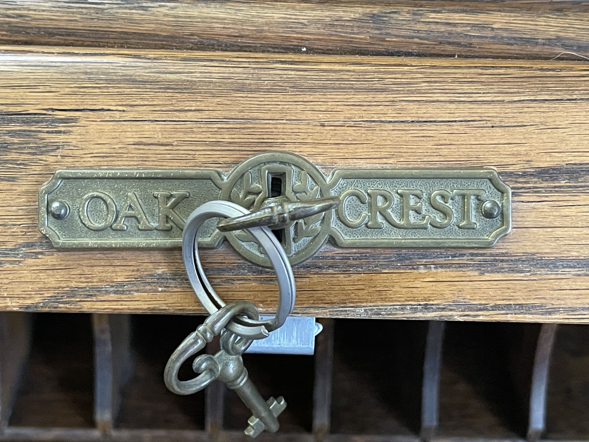 Oak Crest Roll Top Desk