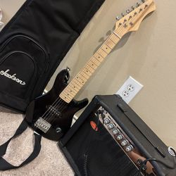 Junior Size Electric Guitar With Amp