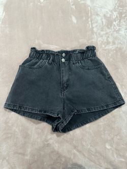 Denim Black Wash Shorts