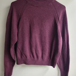 Burgundy Knit Sweater 