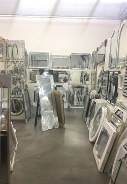 Largest selection of mirrors and wall decor items. Huge sale. Every thing must go. Starting at $20