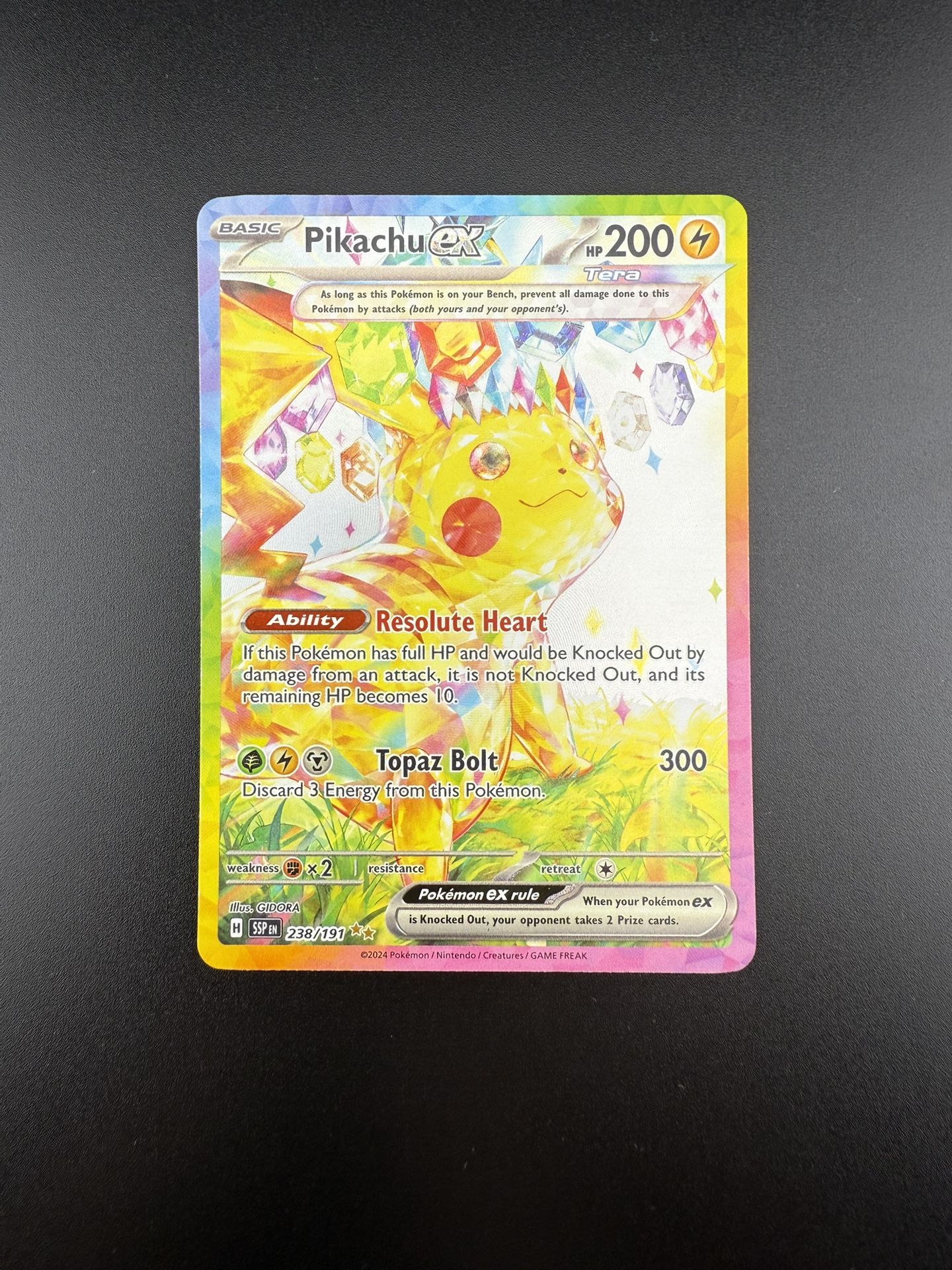 Pokemon Pikachu EX 238/191 SIR