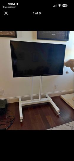 LG Flat Screen TV with Rolling Stand