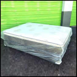 NEW QUEEN-SIZE PILLOW TOP MATTRESS & BOX SPRING ‐ 2PC