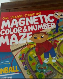 Owl Village Storytime Magnetic Color & Number Maze