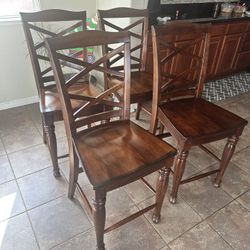 Barstools..4 Solid Wood 