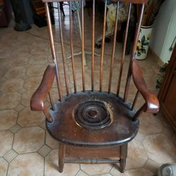 Rare Antique Chamber Chair 