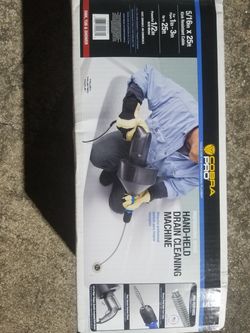 Hand held drain machine unstop pipe