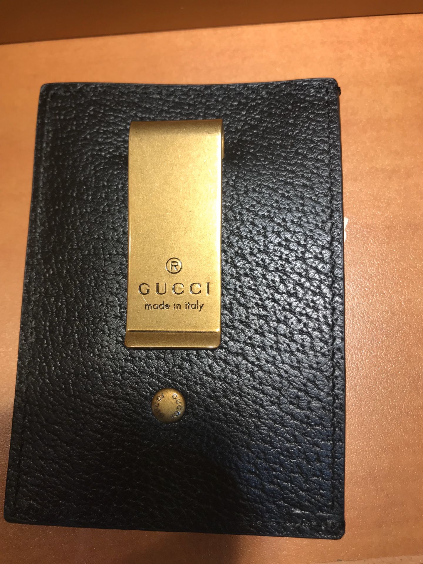 gucci money clip card holder wallet