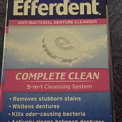 Efferdent  Antibacterial Denture Cleanser