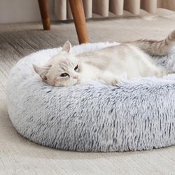 New Western Home Faux Fur Original Calming Dog & Cat Bed