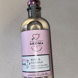 Bath & Body Works Rose Vanilla Inspire Love Aromatherapy Essential Oil Mist