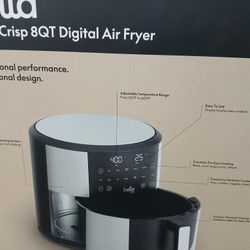 Brand New Bella Pro Smartcrisp Touchscreen 8qt Air Fryer 