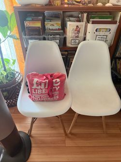 White dining chairs