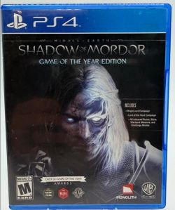 PLAYSTATION 4: MIDDLE EARTH SHADOW OF MORDOR GAME OF THE YEAR EDITION