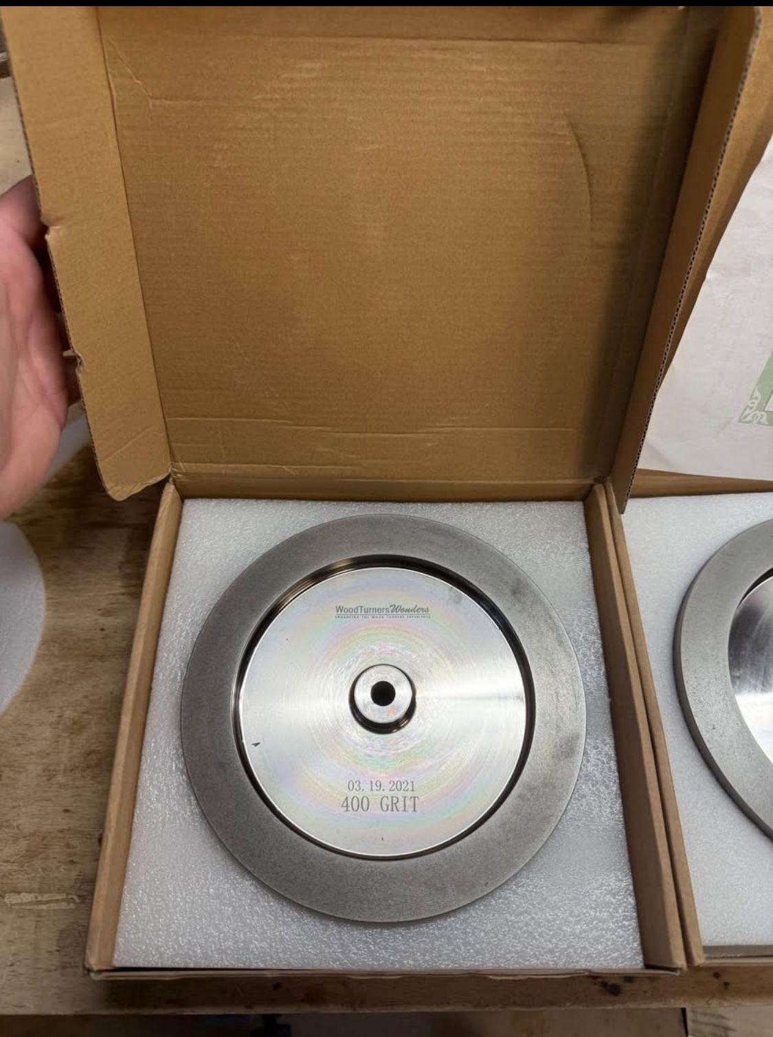 8” CBN Wheels 400 and 1200 grit 12mm arbor for Tormek