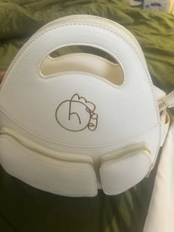 Women’s Homage Year Ova Bag White Pebbled Leather