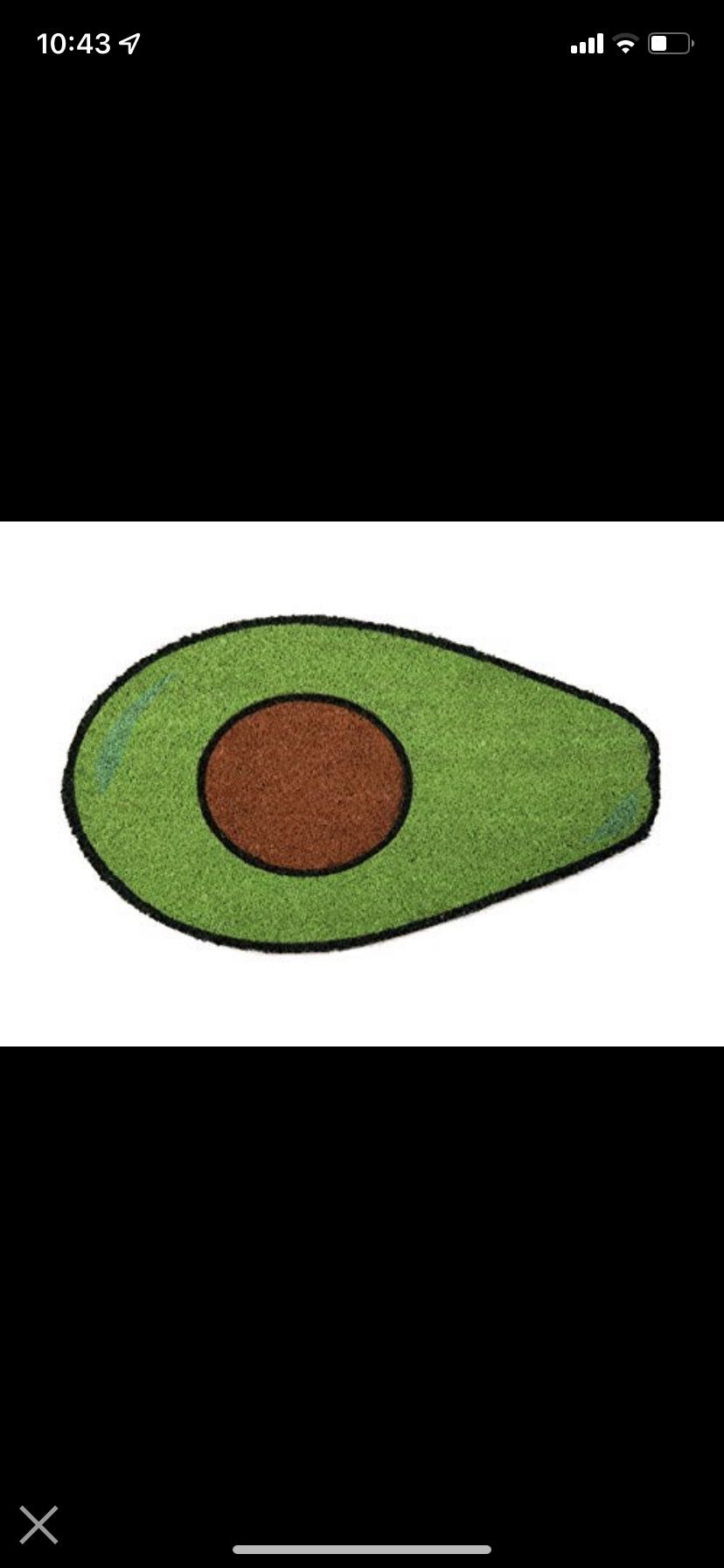 Rug Indoor/Outdoor Doormat Avocado, Anti Slip Backing