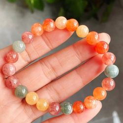 AAA Graded  8mm Natural Arusha Sunstone Bracelet