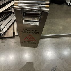 Metal Wet Floor Signs 