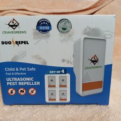 Cravegreens Duo Repel Ultrasonic Pest Repeller