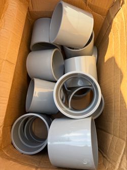 4" PVC Pipe Coupling Slip grey Connector Adapter Pipe Fitting