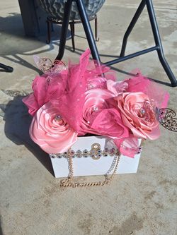Ribbon flowers