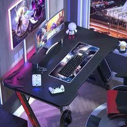 55-in Black Gaming desk