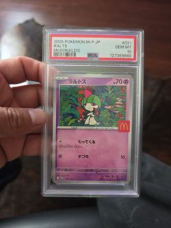 2025 McDonald's RALTS Pokemon PSA10