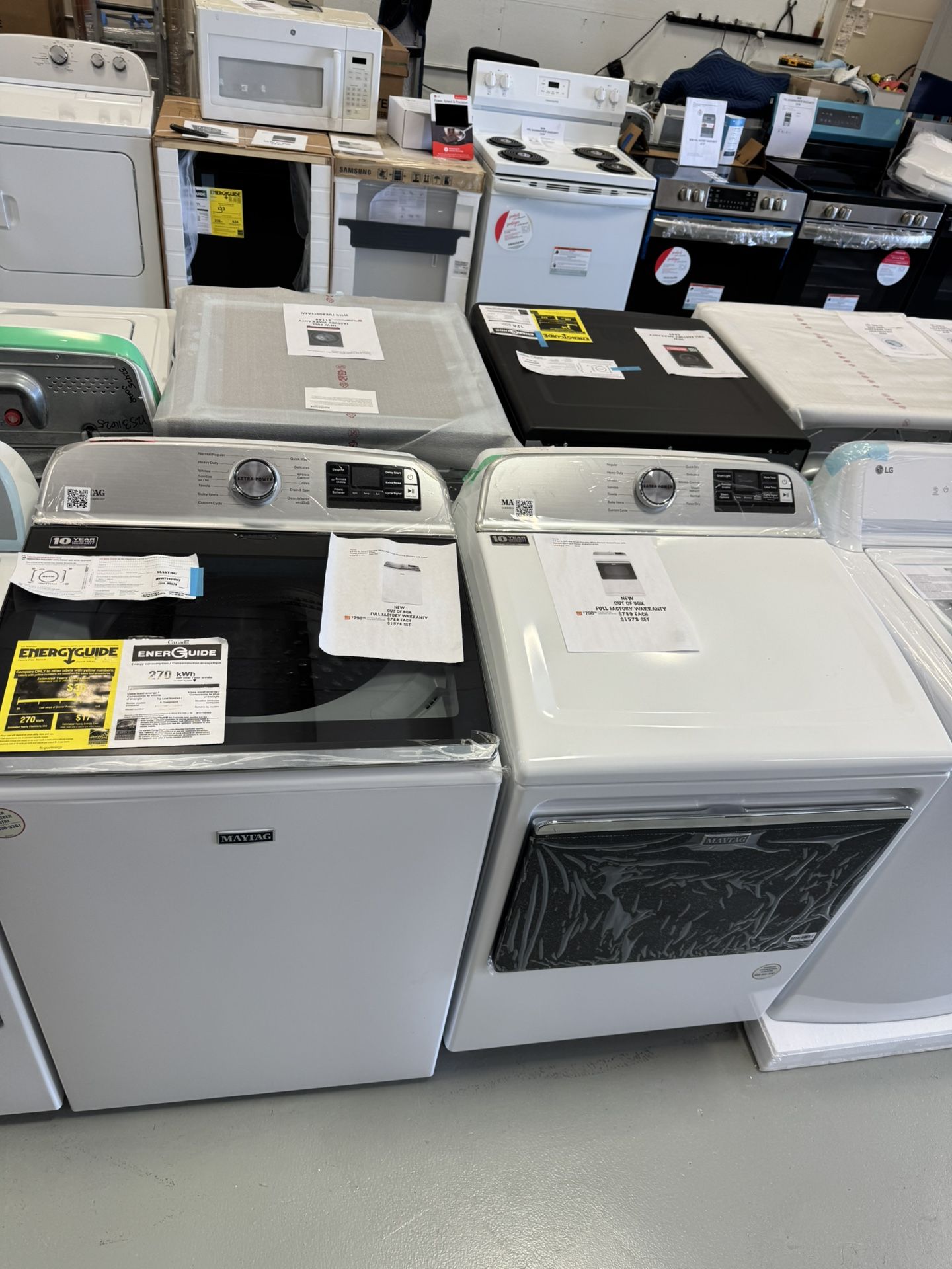 New Maytag Washer & Dryer Set
