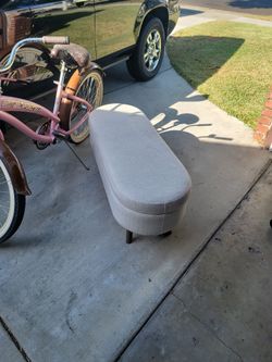 44x16x16 used ottoman beige