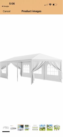10'x30' Outdoor Party Tent Heavy Duty Large Backyard Canopy Tent Cater Party Favor Supplies Patio Gazebo for Outdoor Events Wedding Gatherings BBQ wit