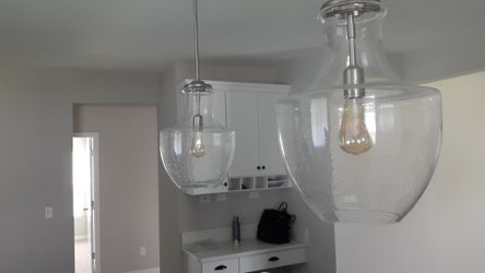 $150 for 3 hanging lite fixtures for sale