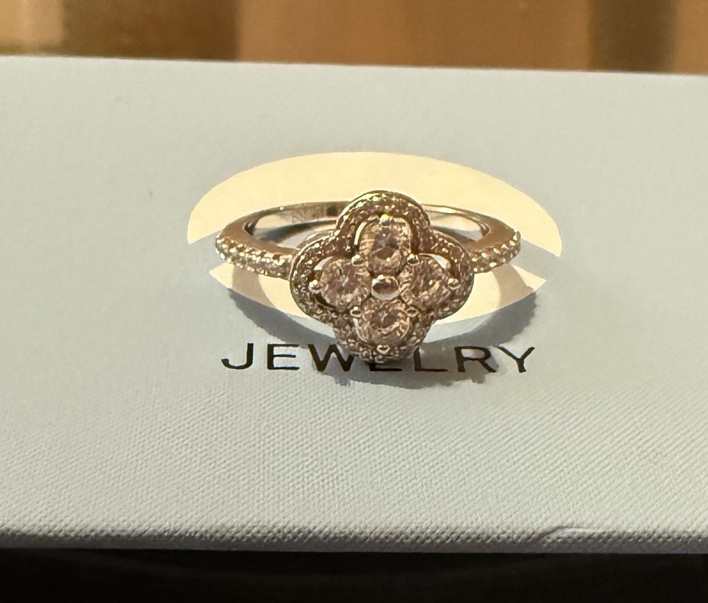 925 Silver Clover Ring