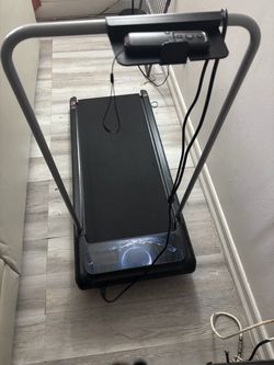 Compact Walking Treadmill with Handrails